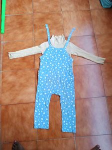 Cute Baby Blue Polka Dot Romper