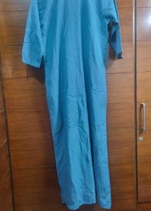 Warm Nighty With Embroidery And Pockets