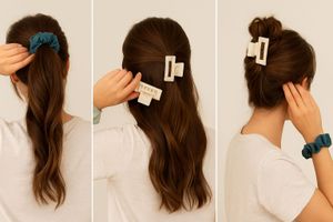 Hair Clip & Scrunchie Set