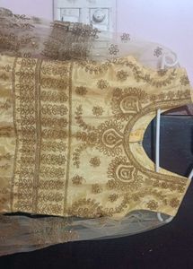 New Grand Gold Embroidery Sharara Set