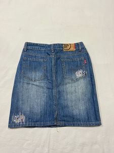 Denim Short Skirt