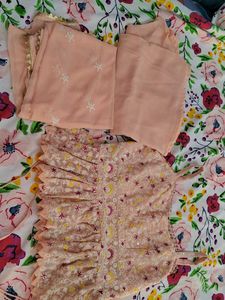 My all time favorites peach 3 pieces suit