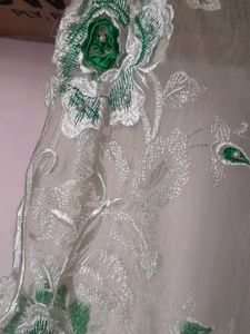 Elegant Green Floral Dupatta