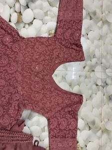 Elegant Pink Embroidered Anarkali Suit