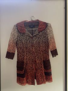 Raffy Sheer Leopard Print Jacket