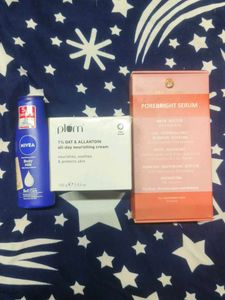 Skincare Bundle: Nivea, Plum, Porebright