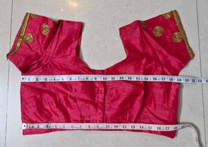 Gorgeous Pink Embroidered Saree with Blouse