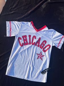 White and Red oversize unisex jersey