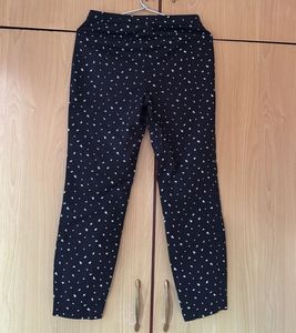Stylish Black &amp; White Patterned Pants