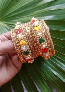Colorful Beaded Bangles