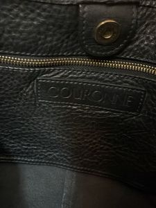 Black Leather Tote Bag