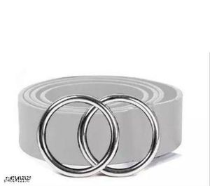 White Faux Leather Belt