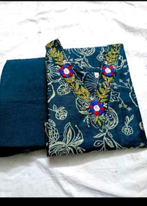 V- Neck Embroidery work Kurta Pant sets