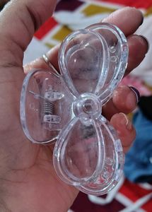 Clear Butterfly Hair Claw Clip