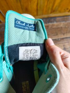 Turquoise Converse All-Stars