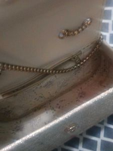 Silver Glitter Clutch