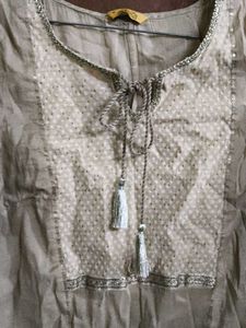 Aurelia Beige Tunic Top