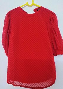 Red Chevron Top