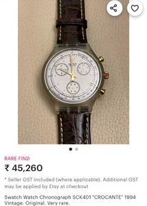 Swatch Chronograph Rare Men&#39;s Watch