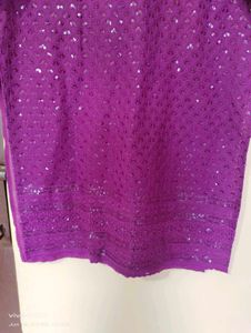 Combo 2 Type Kurti Purpal 💜and Yellow 💛
