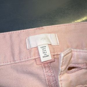 Pink Flare Leg Cargo Pants
