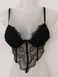 SEXY BLACK CORSET TOP