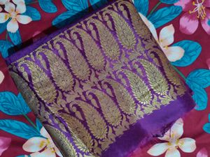 Purple Banarasi Saree