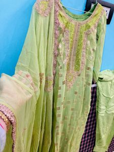 Lime Green Kurta dupatta set