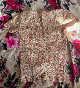 Floral Print Crop Top