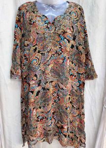 I. Paisley Print Dress