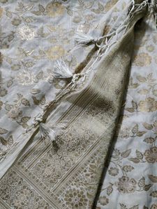 Party Wear Weaving Saree With Unstiched Blouse