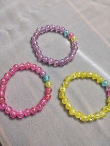 Handmade Beaded Bracelet Set of 3 for trio