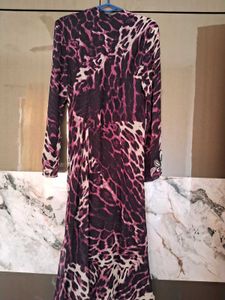 Tiger Printed Indo Wester Dress