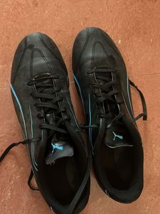 PUMA VITORIA FG/AG Black Luminous Blue Shoes