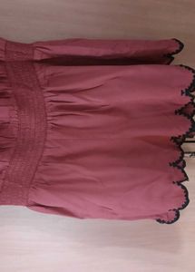 PRICE DROP-Brick Red Romper