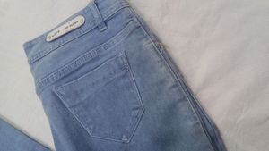 Korean Fashion Girl Slim Denim Pencil Pants