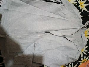 Gray Casual Shirt khadi fabric