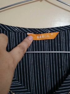 Striped Black Kurti