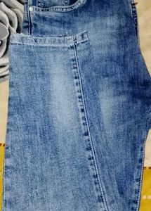 Vintage Wash Denim Jeans For Men Size 30