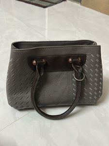 Grey Handbag Braught In Bangkok Market
