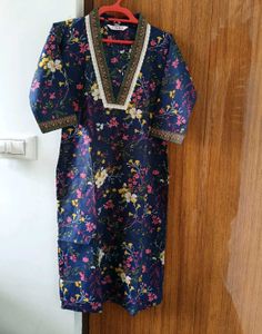 Biba Floral Kurta And Pant Set