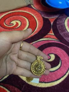 Elegant Gold Tone Jhumka Earrings