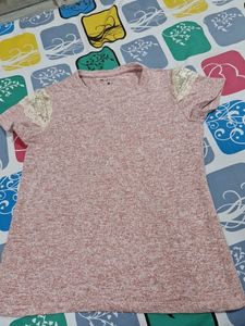 White And Creame Colour Woven Tunic Top Women
