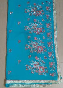 Chumki Emborodery Saree
