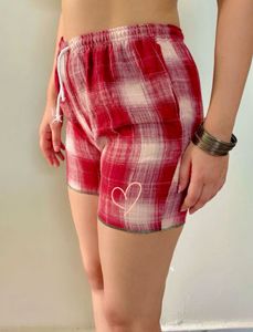 Red Plaid Shorts