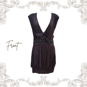 Y2K VINTAGE BROWN DRESS