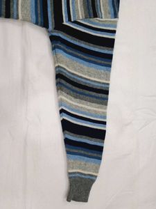 Striped V-Neck Sweater