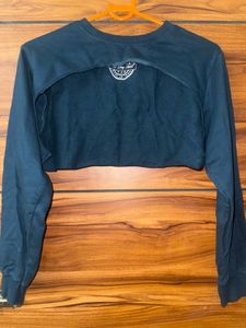 Cropped Sleeve Sweatshirt