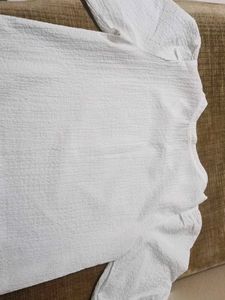 White Puff Sleeve Top