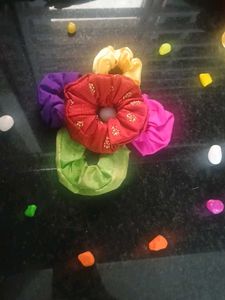 Colorful Hair Scrunchies